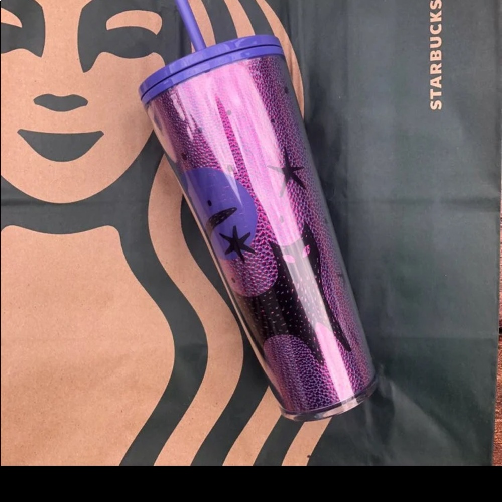 Starbucks Halloween Night Spooky Black Cat Tumbler